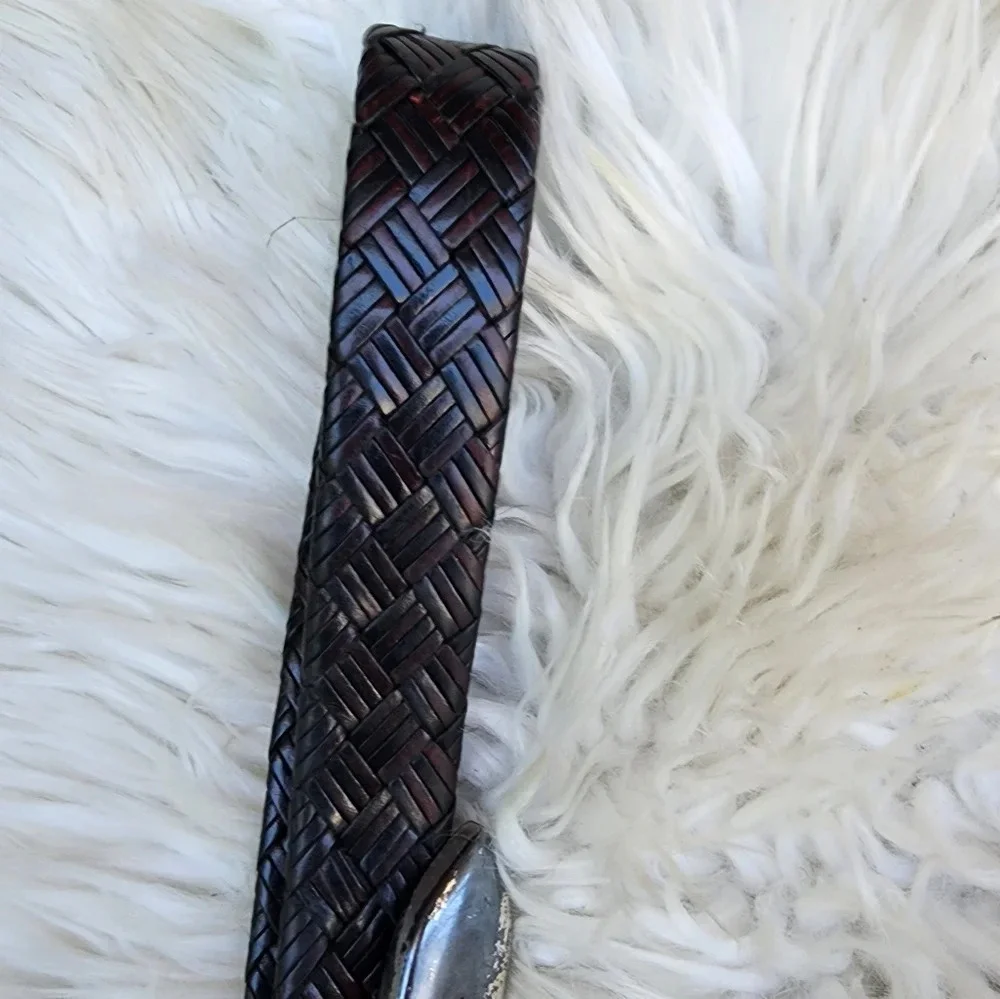 Brighton Onyx‎ Woven leather belt 40